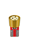 24V Led series - 6 Led SMD - (T10) - W2,1x9,5d - 2 pz - Busta - Arancio - Doppia polarità - Resistenza incorporata