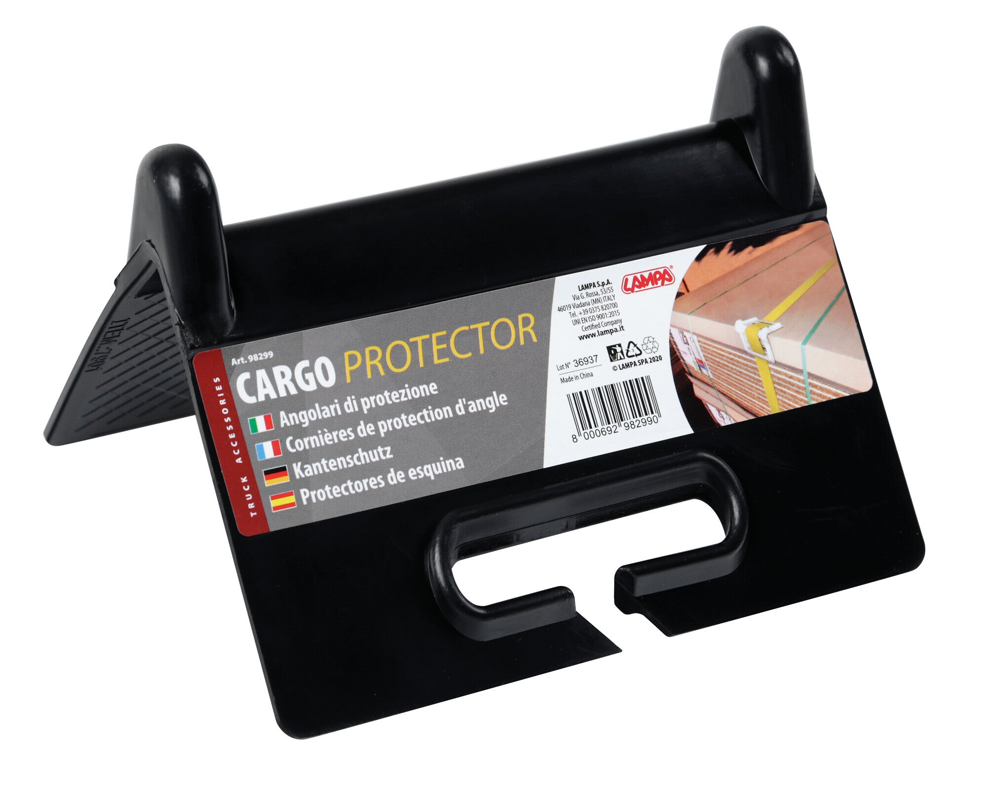 Angolare di protezione per cinghie ferma carico