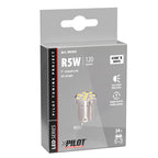 24V Led Series - 12 Smd x 1 chip - (R5W-R10W) - BA15s - 1 pz - Scatola - Bianco - Doppia polarità