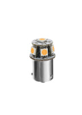 24V Led Series - 6 SMD x 3 chips - (R5W-R10W) - BA15s - 1 pz - Scatola - Arancio - Doppia polarità