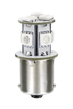 24V Led Series - 8 SMD x 3 chips - (P21W) - BA15s - 1 pz - D/Blister - Arancio - Doppia polarità