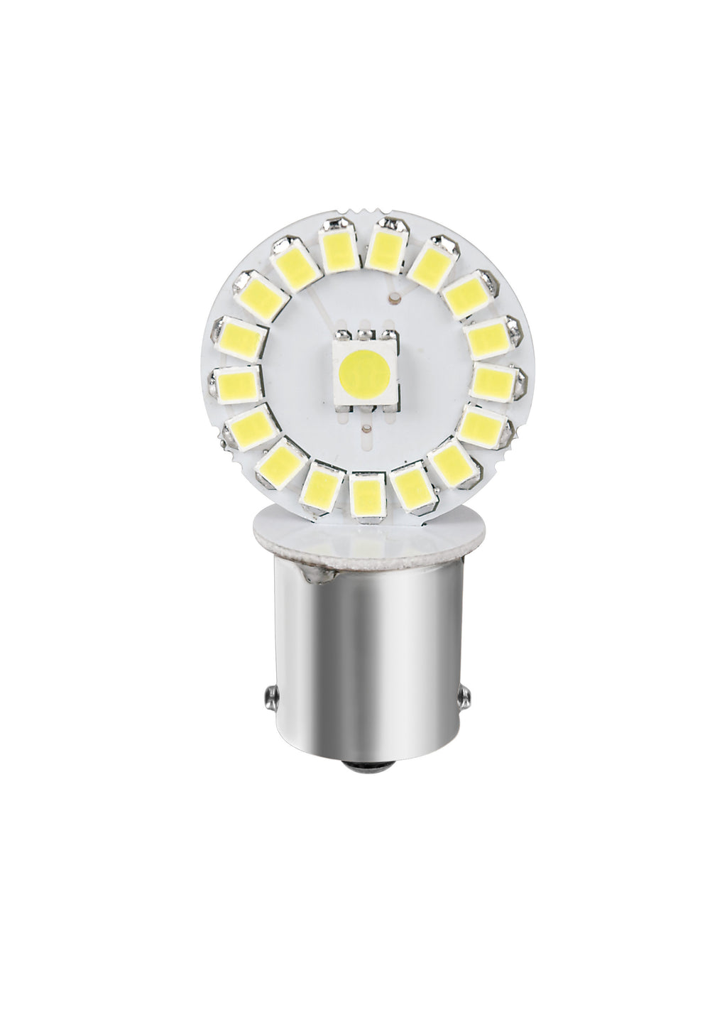 24V Led Series - 34 SMD x 3 chips - (P21W) - BA15s - 2 pz - Scatola - Bianco