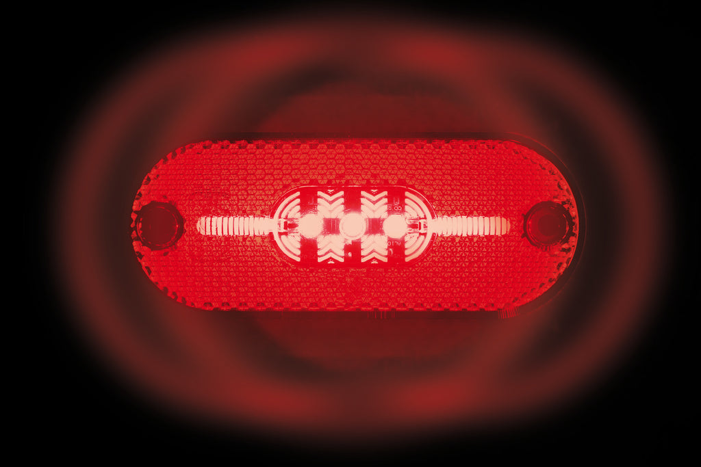 Luce ingombro con catarifrangente - 5 Led - 24V - Rosso