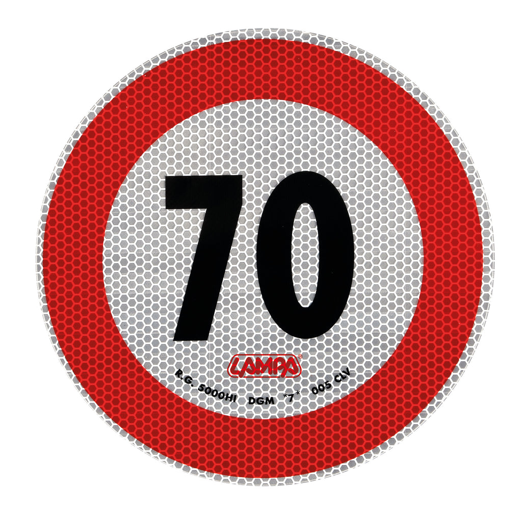 Contrassegno limite velocità - 70 Km/h