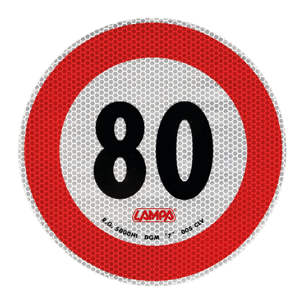 Contrassegno limite velocità - 80 Km/h