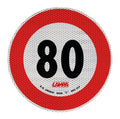 Contrassegno limite velocità - 80 Km/h