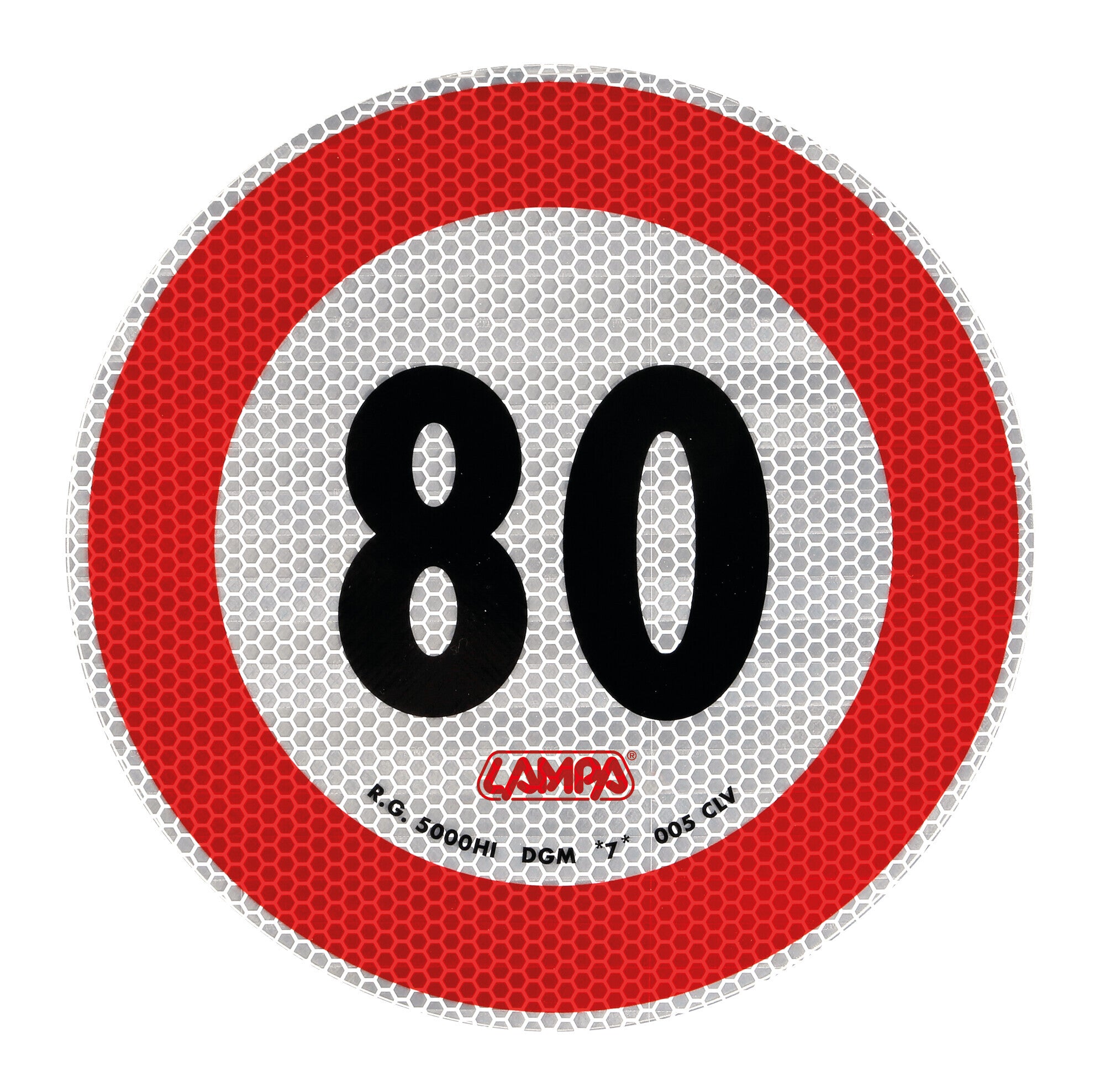 Contrassegno limite velocità - 80 Km/h