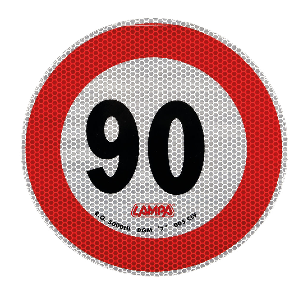 Contrassegno limite velocità - 90 Km/h