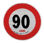 Contrassegno limite velocità - 90 Km/h