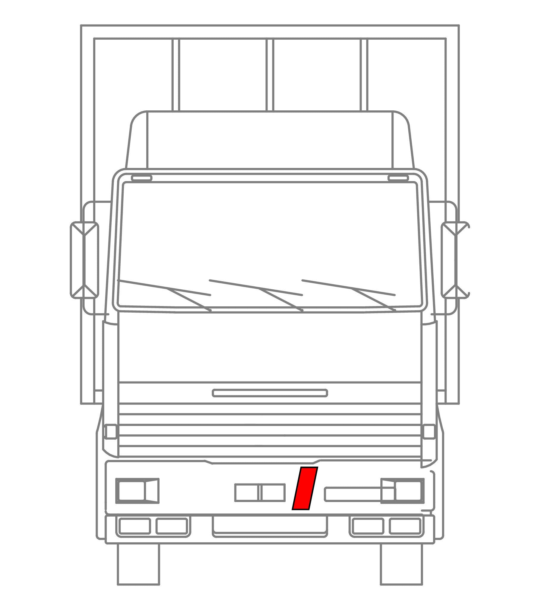 Kit contrassegni adesivi, 2 pz - Trasporto merci in conto proprio