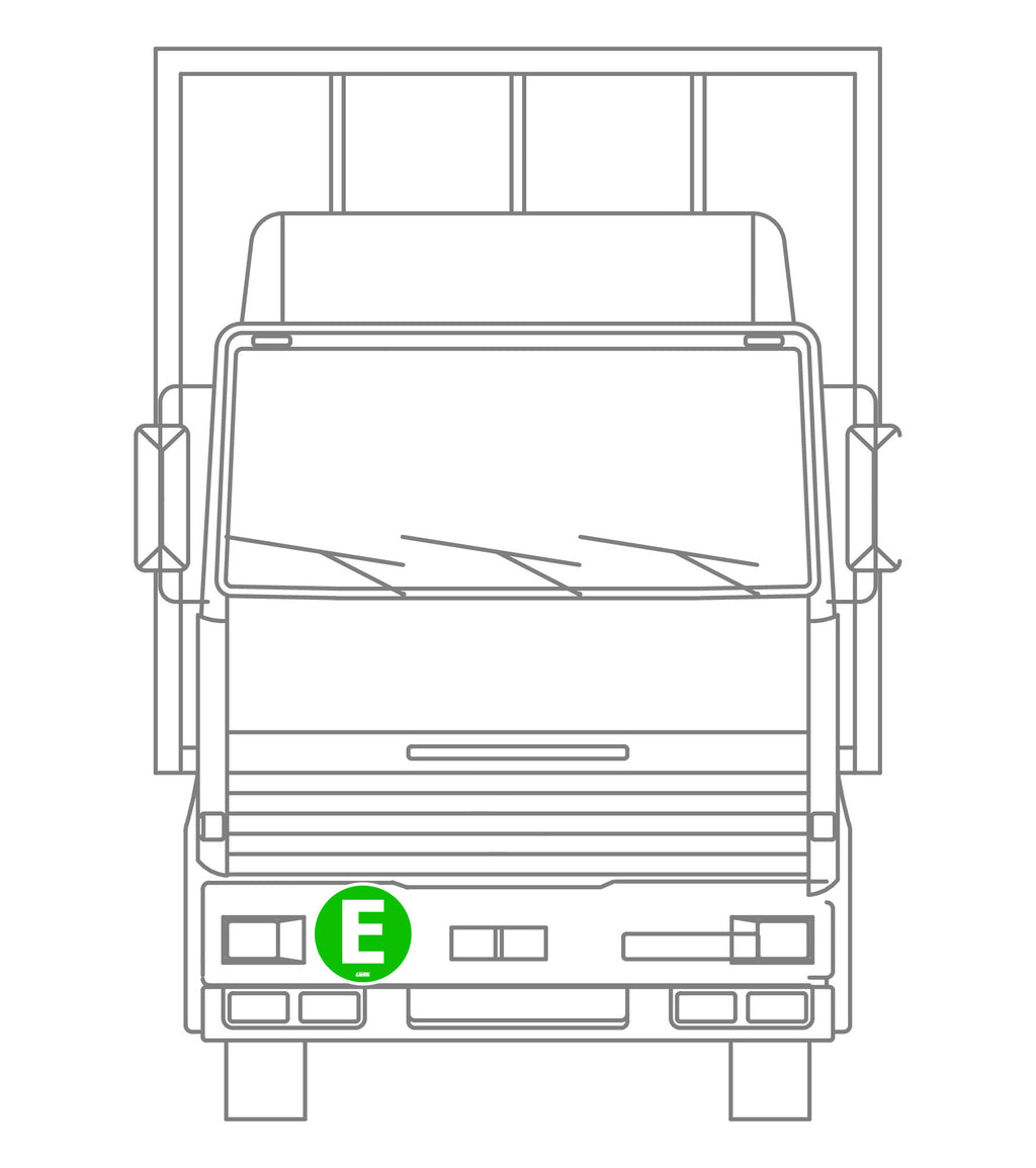 Contrassegno adesivo - E - Veicolo ecologico