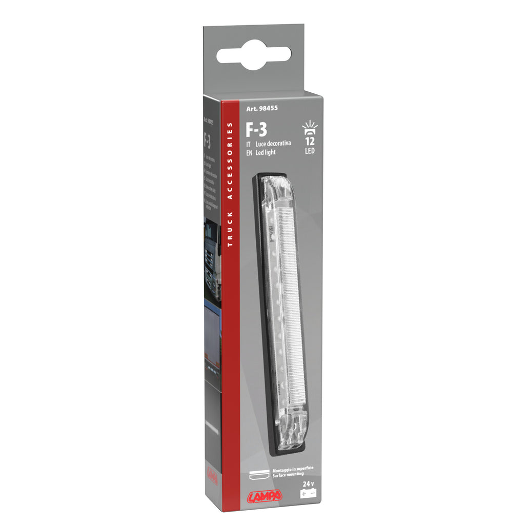 Luce decorativa - 12 Led - 24V - Bianco