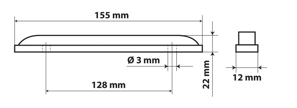 Luce decorativa - 12 Led - 24V - Bianco