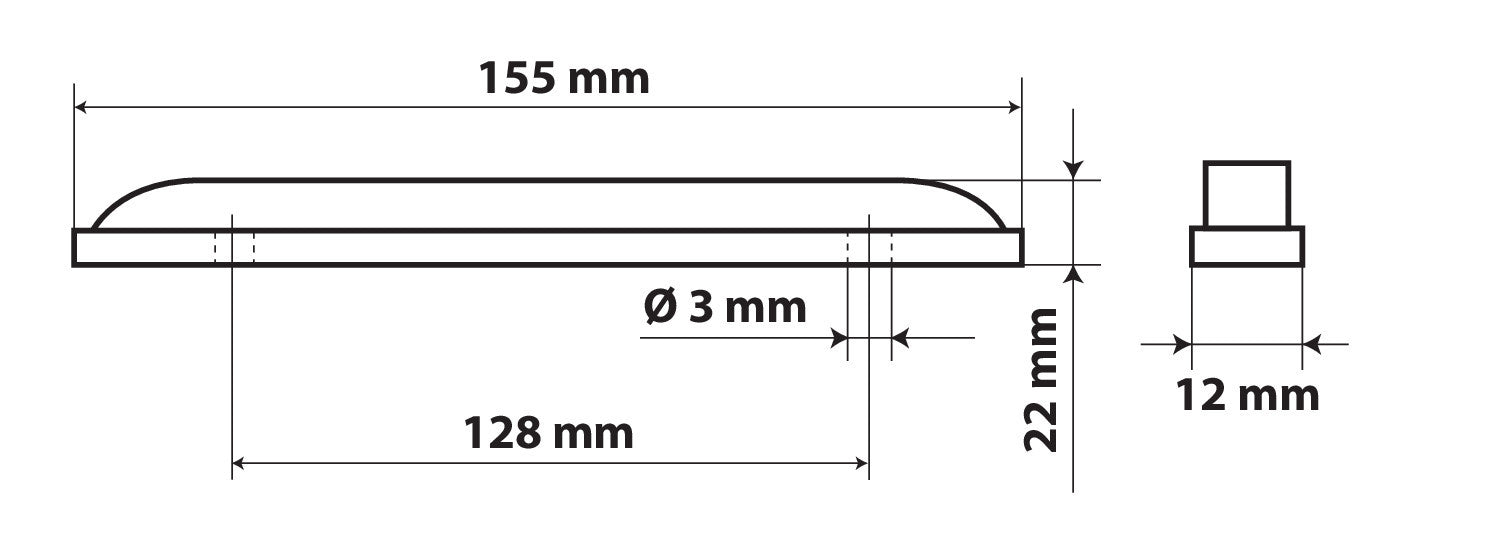 Luce decorativa - 12 Led - 24V - Bianco