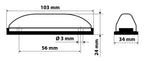Luce decorativa - 4 Led - 24V - Bianco