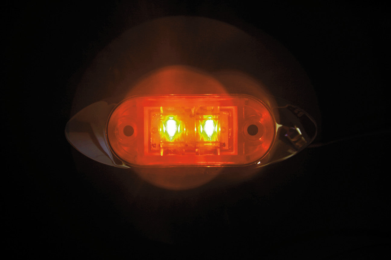 Luce decorativa - 2 Led - 24V - Arancio