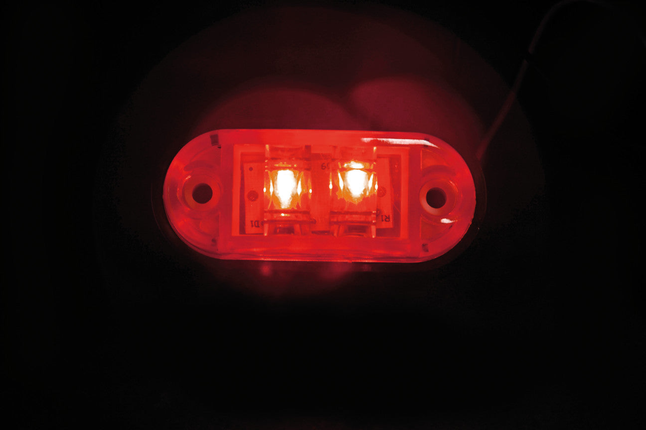 Luce decorativa - 2 Led - 24V - Rosso