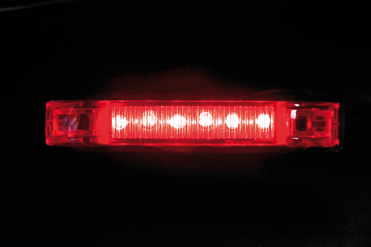 Luce decorativa - 6 Led - 24V - Rosso