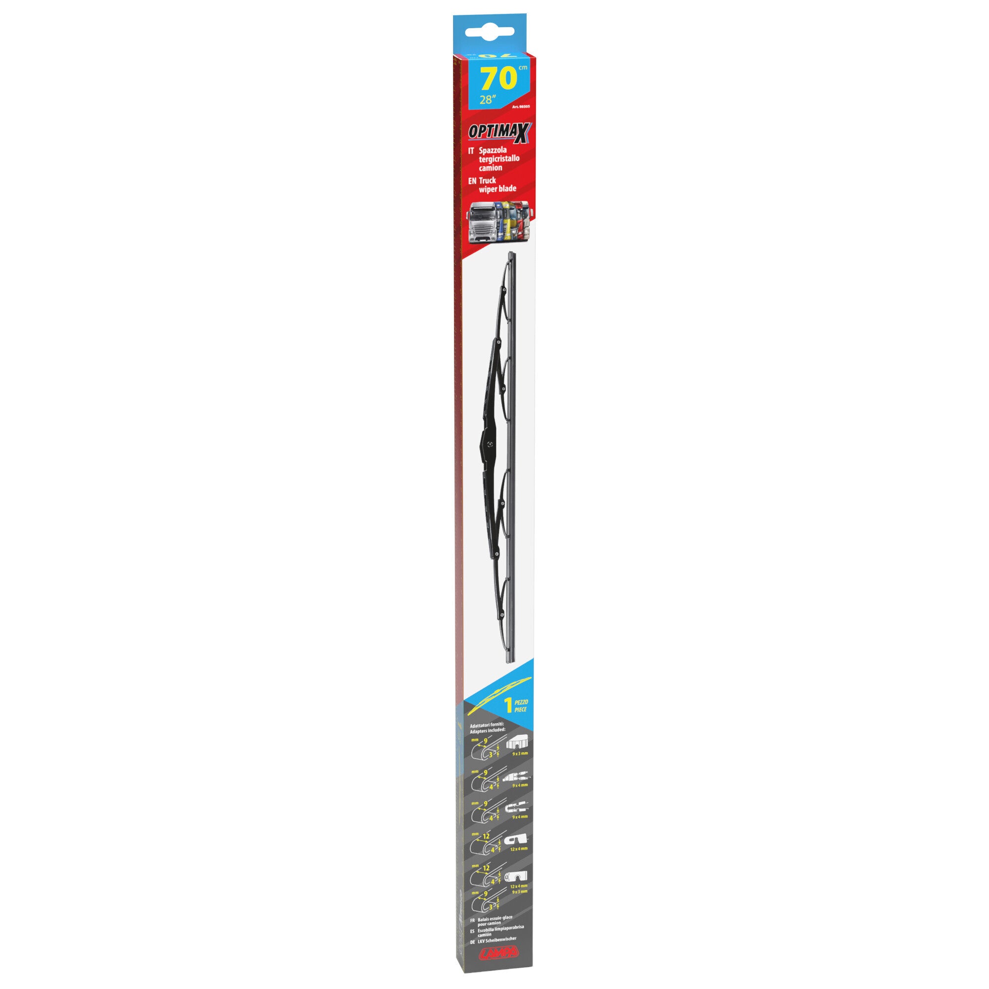 Optimax, spazzola tergicristallo per camion e furgoni - 70 cm (28“) - 1 pz