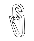 Ganci per tende - G-4 - 25 pz