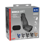 Monica, coprisedile in microfibra per camion - Nero