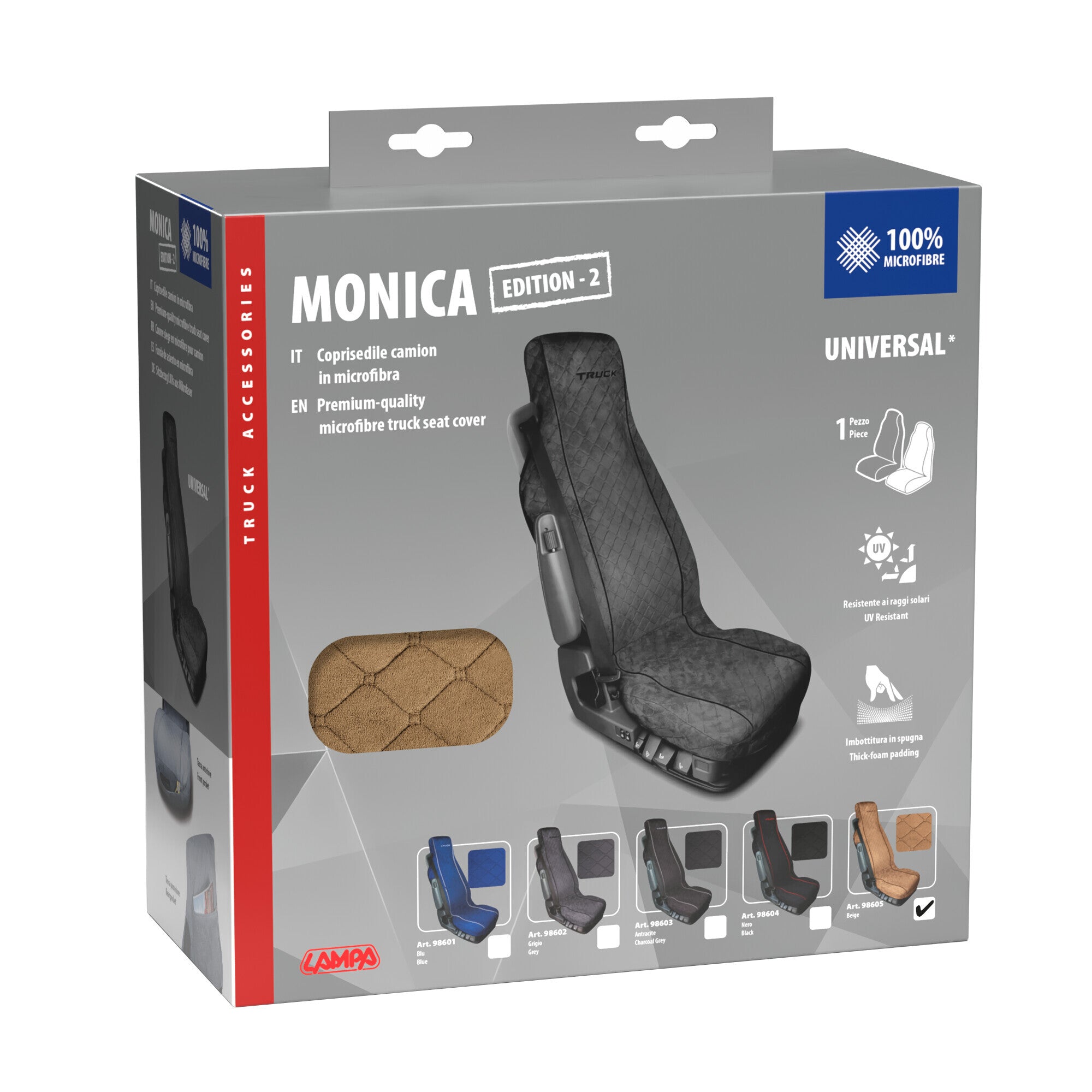 Monica, coprisedile in microfibra per camion - Beige