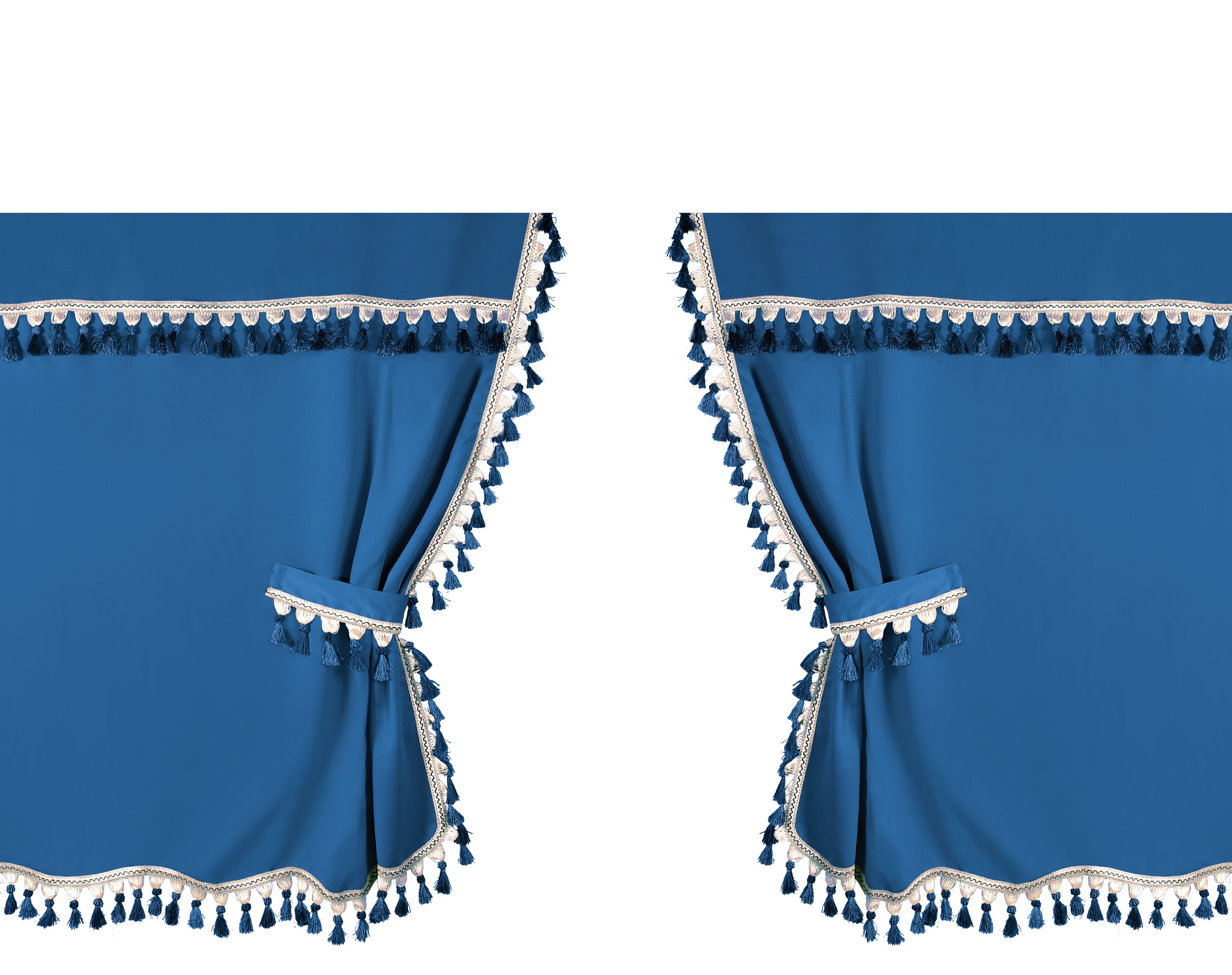 Oscura, tende centrali per camion, cabina standard - Blu
