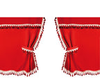 Oscura, tende centrali per camion, cabina standard - Rosso