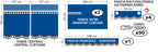 Premiere Pro-Cabin, set tende in microfibra per camion - Rosso