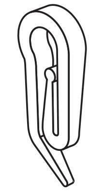 Ganci per tende - G-5 - 25 pz