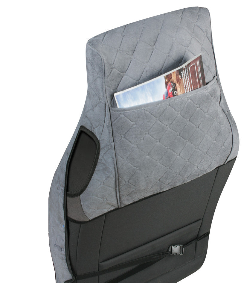 Melissa, set tende e coprisedili in microfibra per camion - Grigio