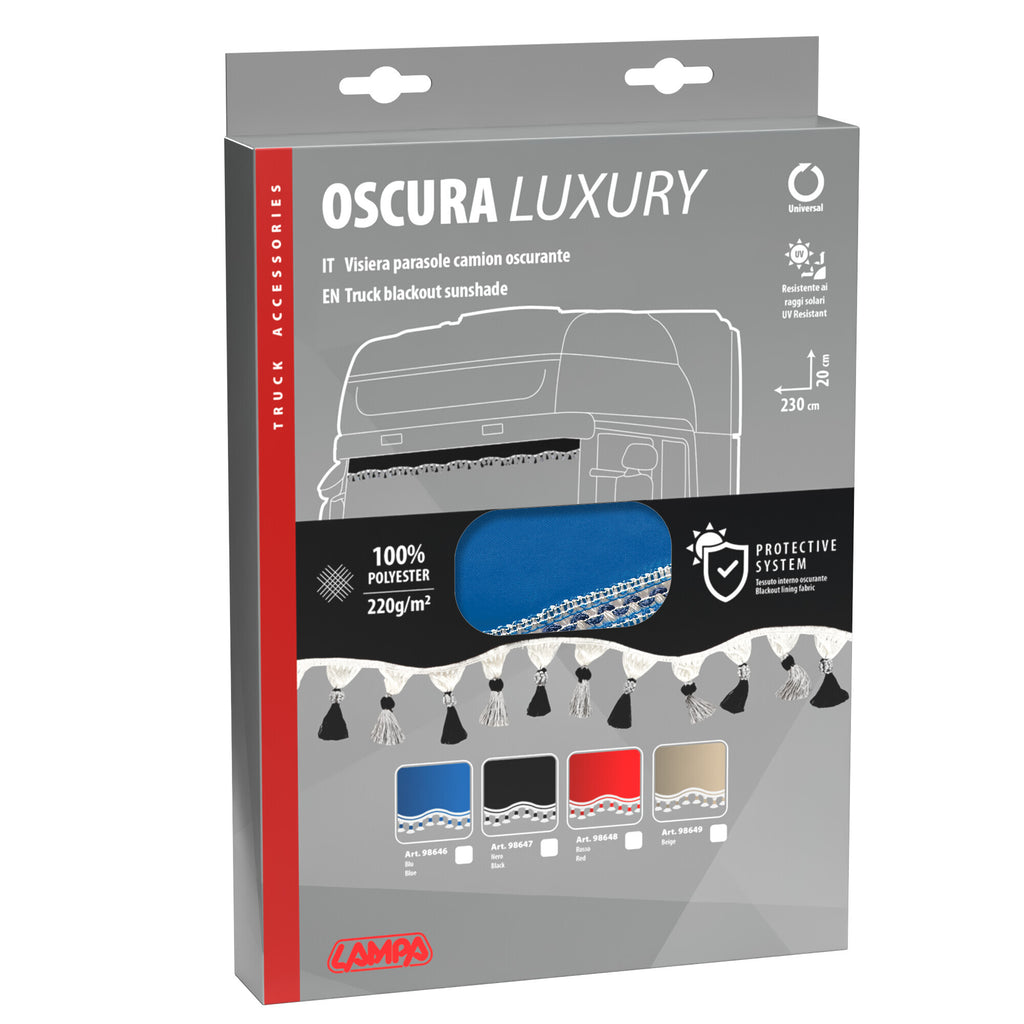 Oscura, fascia parasole per camion - Blu