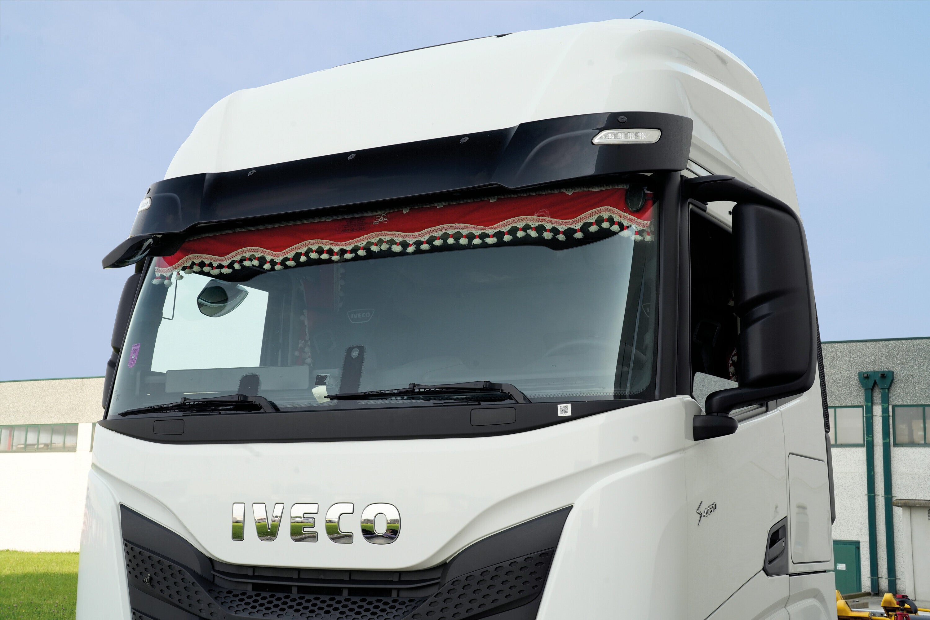 Oscura, fascia parasole per camion - Rosso