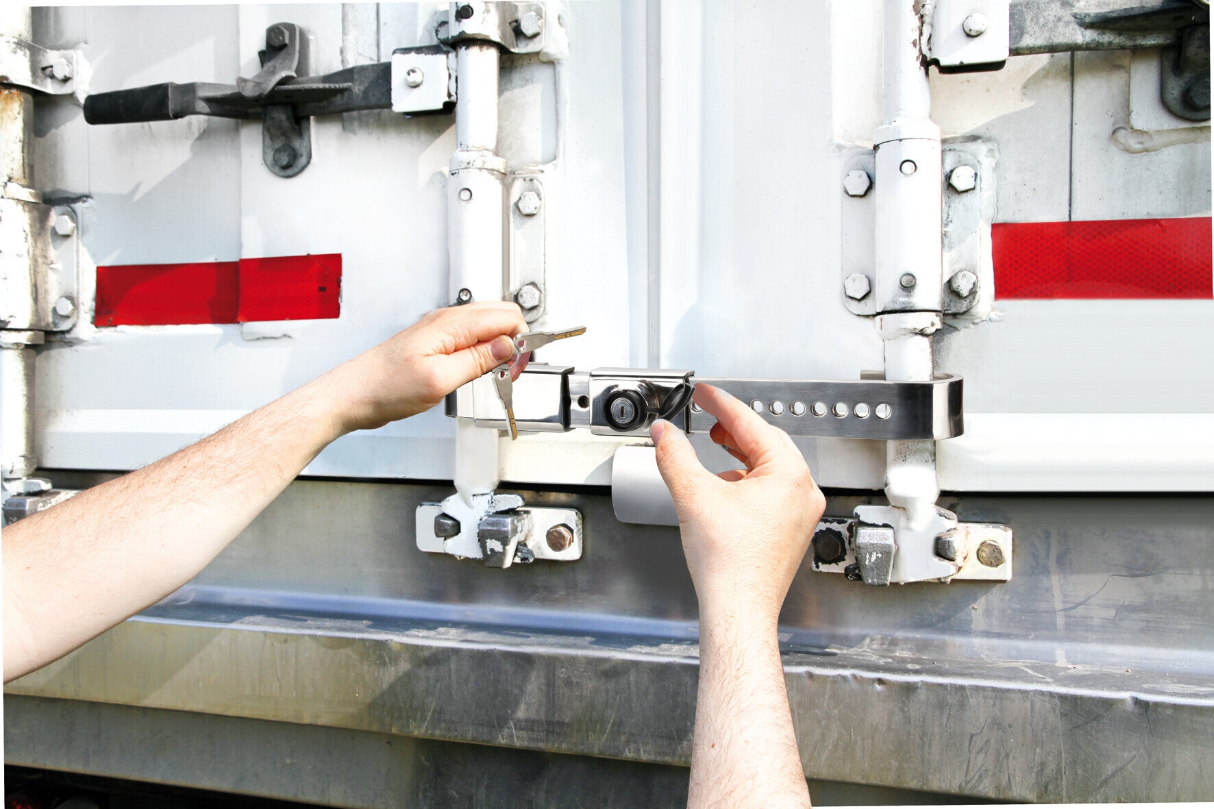 Zanna 3, lucchetto blocca-porte posteriore in acciaio inox
