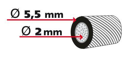 Cavo Tir con capicorda - 24 m