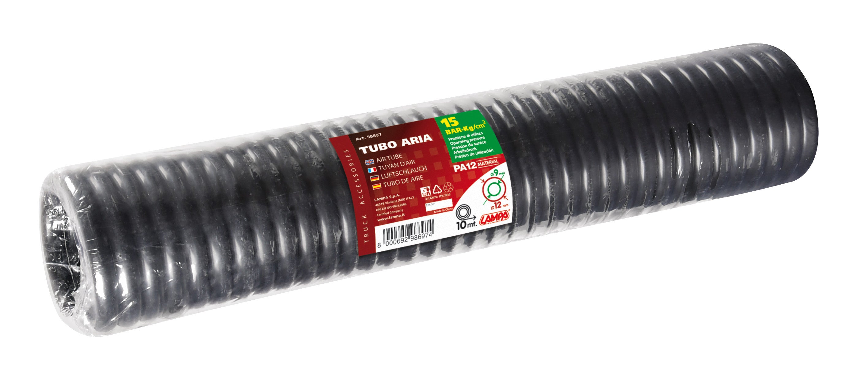 Tubo aria in PA12 - Ø 12 mm - 10 m