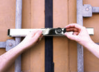 Zanna 2, lucchetto blocca-porte posteriore in acciaio cromato