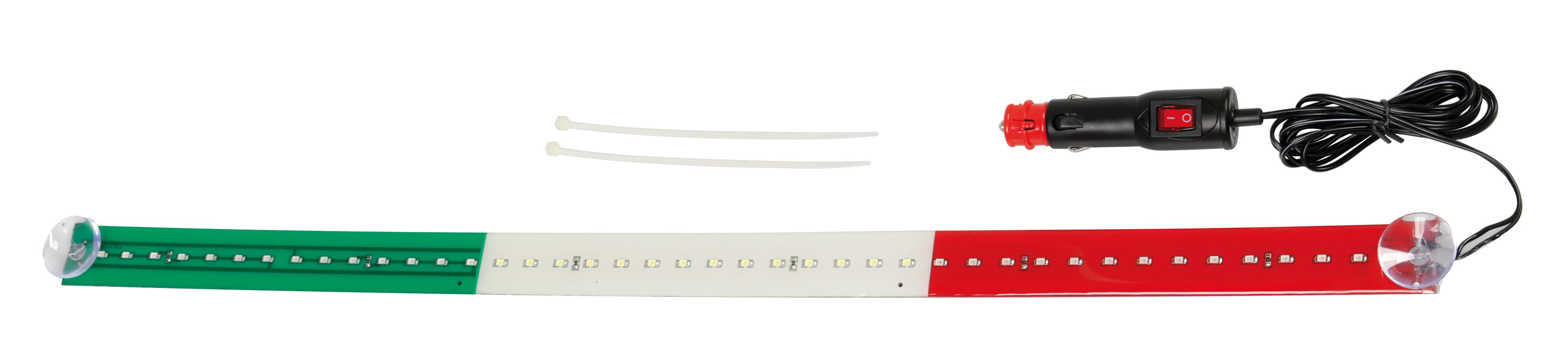 Bandiera luminosa 60 cm, 42 Led, 24V - Italia