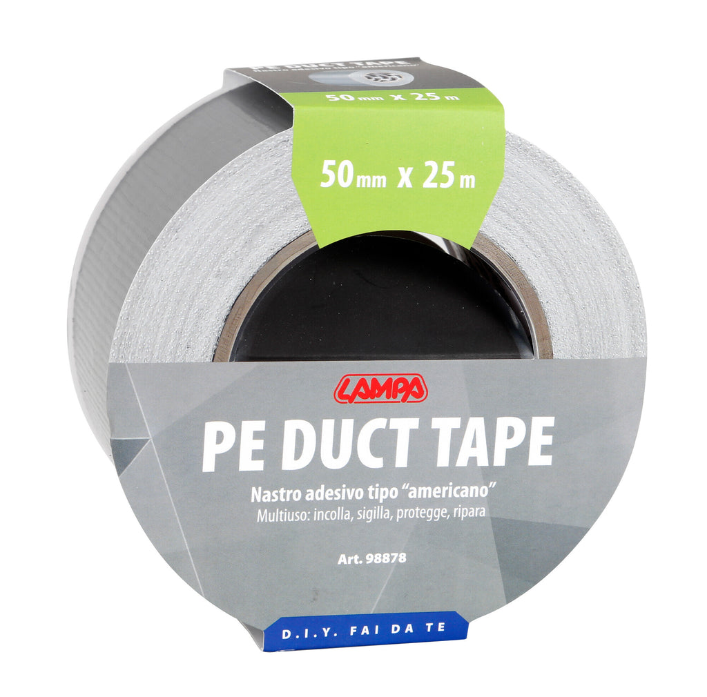 Nastro adesivo tipo americano - 50 mm x 25 m - Grigio