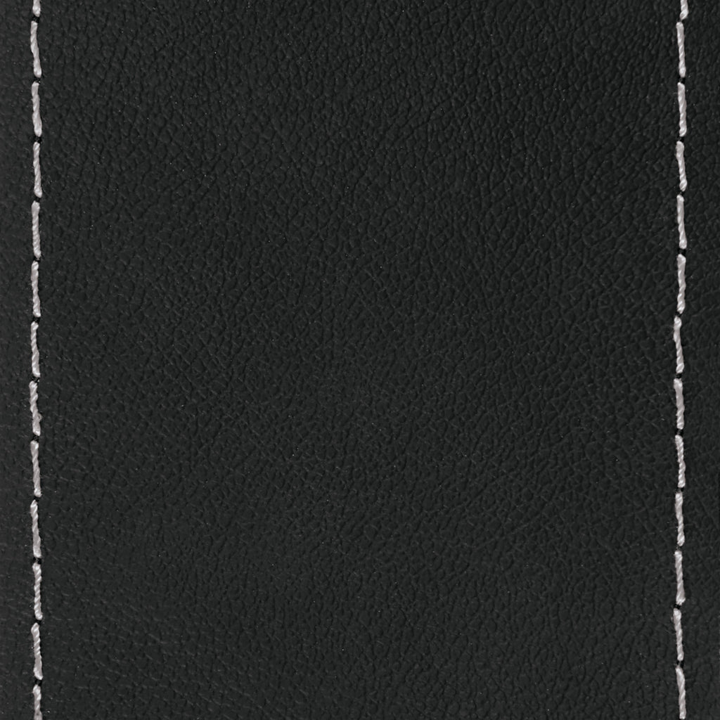 Premium Truck, coprivolante in pelle - M - Ø 44/46 cm - Nero/Argento