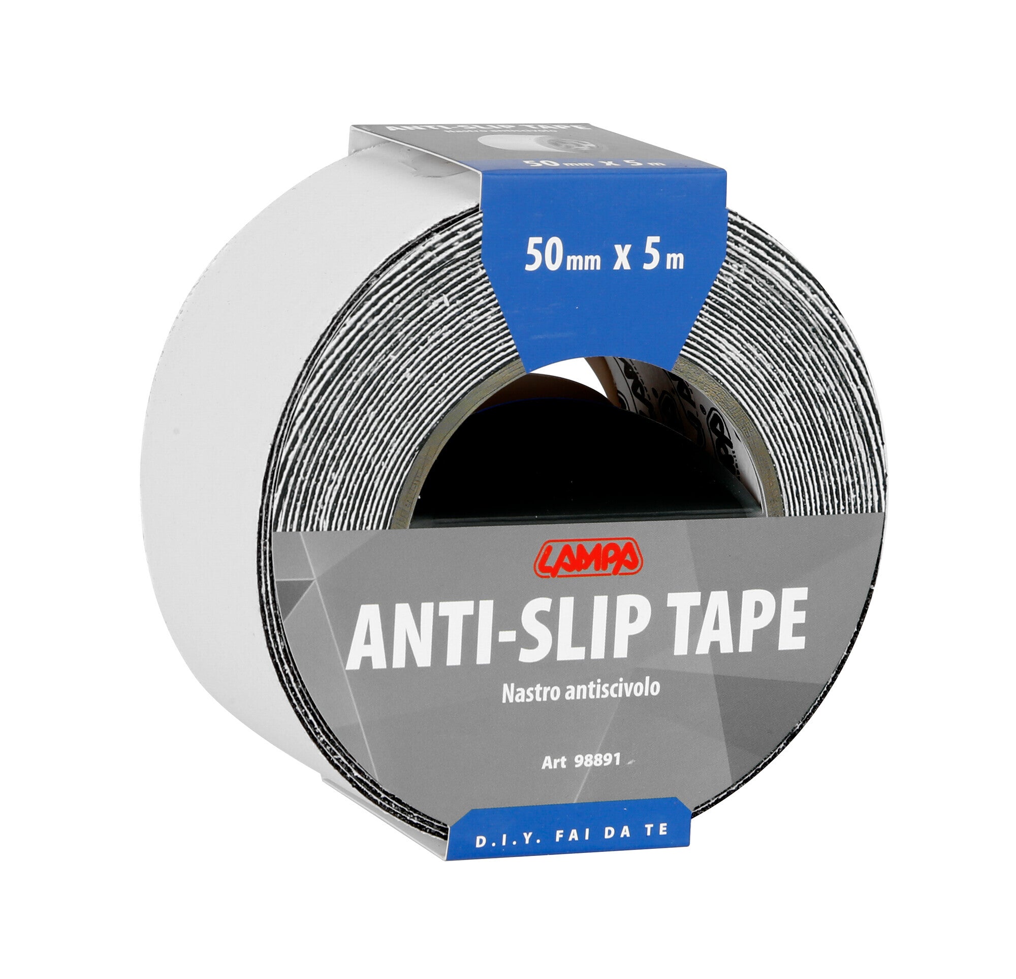 Nastro antiscivolo adesivo - 50 mm x 5 m - Nero