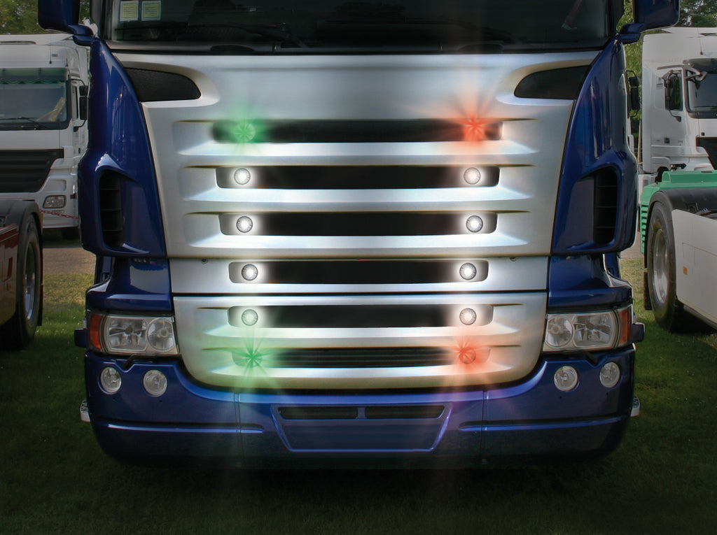 Coppia luci decorative - 1 Led - 24V - Verde