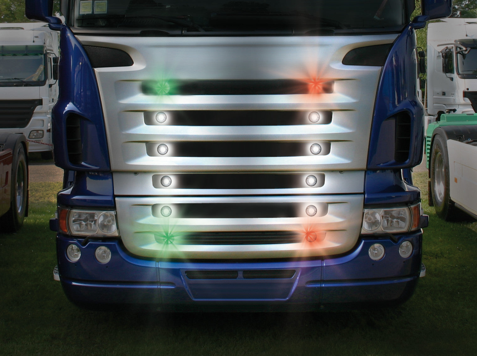 Coppia luci decorative - 1 Led - 24V - Verde