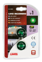 Coppia luci decorative - 1 Led - 24V - Verde