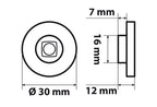 Coppia luci decorative - 1 Led - 24V - Verde