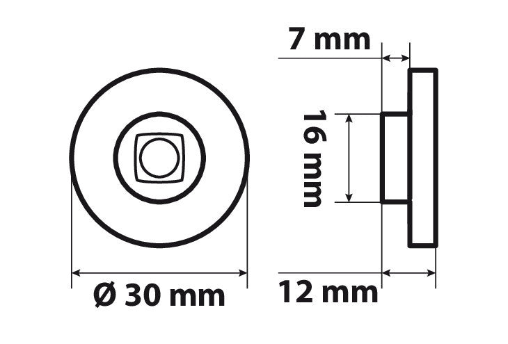 Coppia luci decorative - 1 Led - 24V - Verde