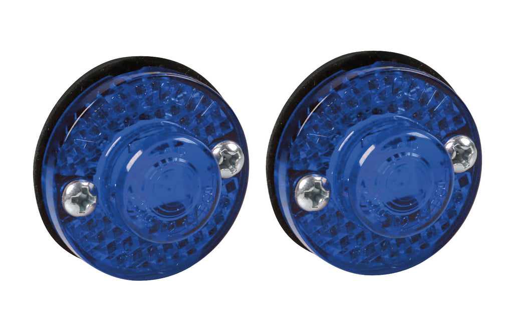 Coppia luci decorative - 1 Led - 24V - Blu