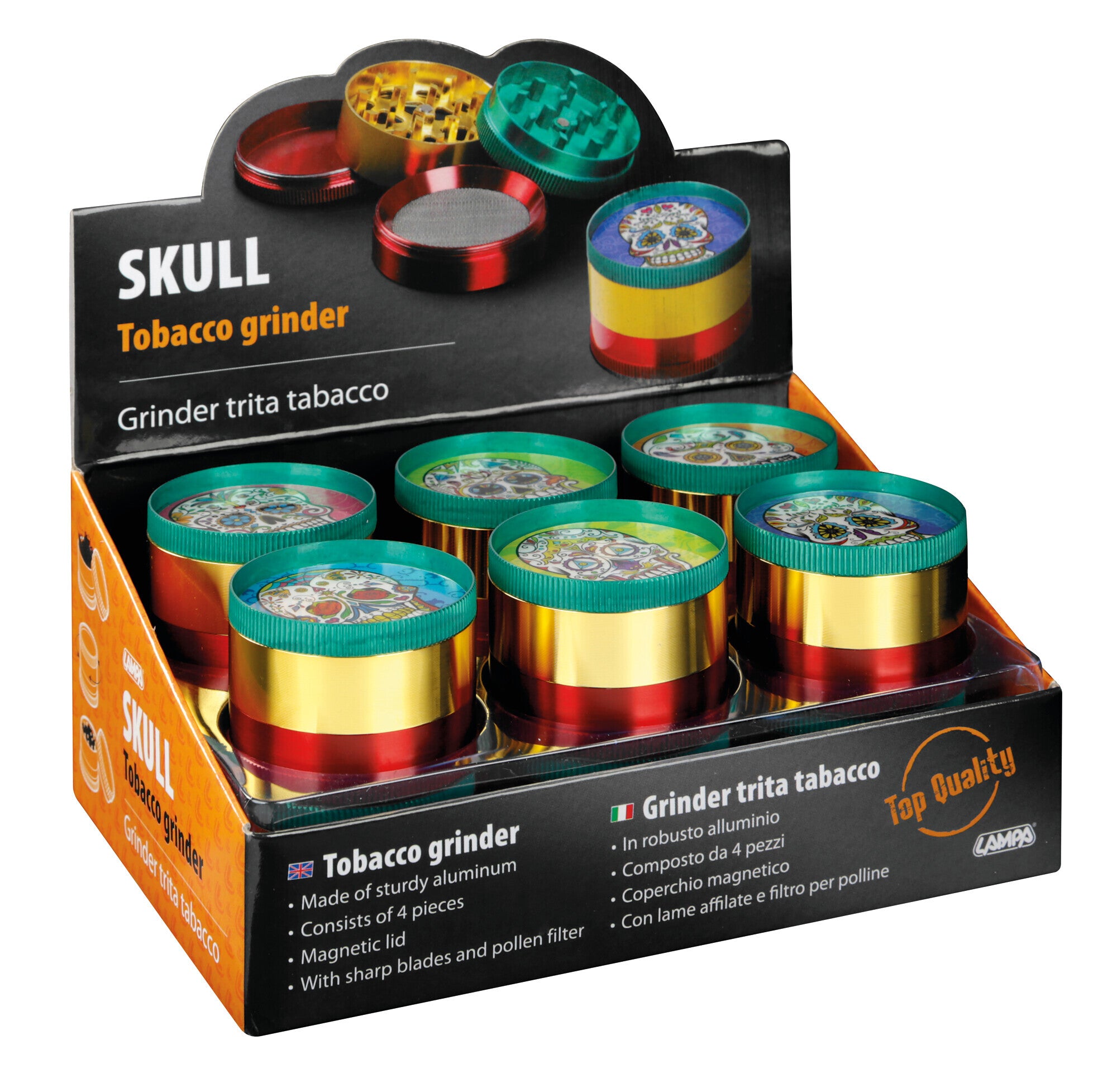 Skull, grinder trita tabacco