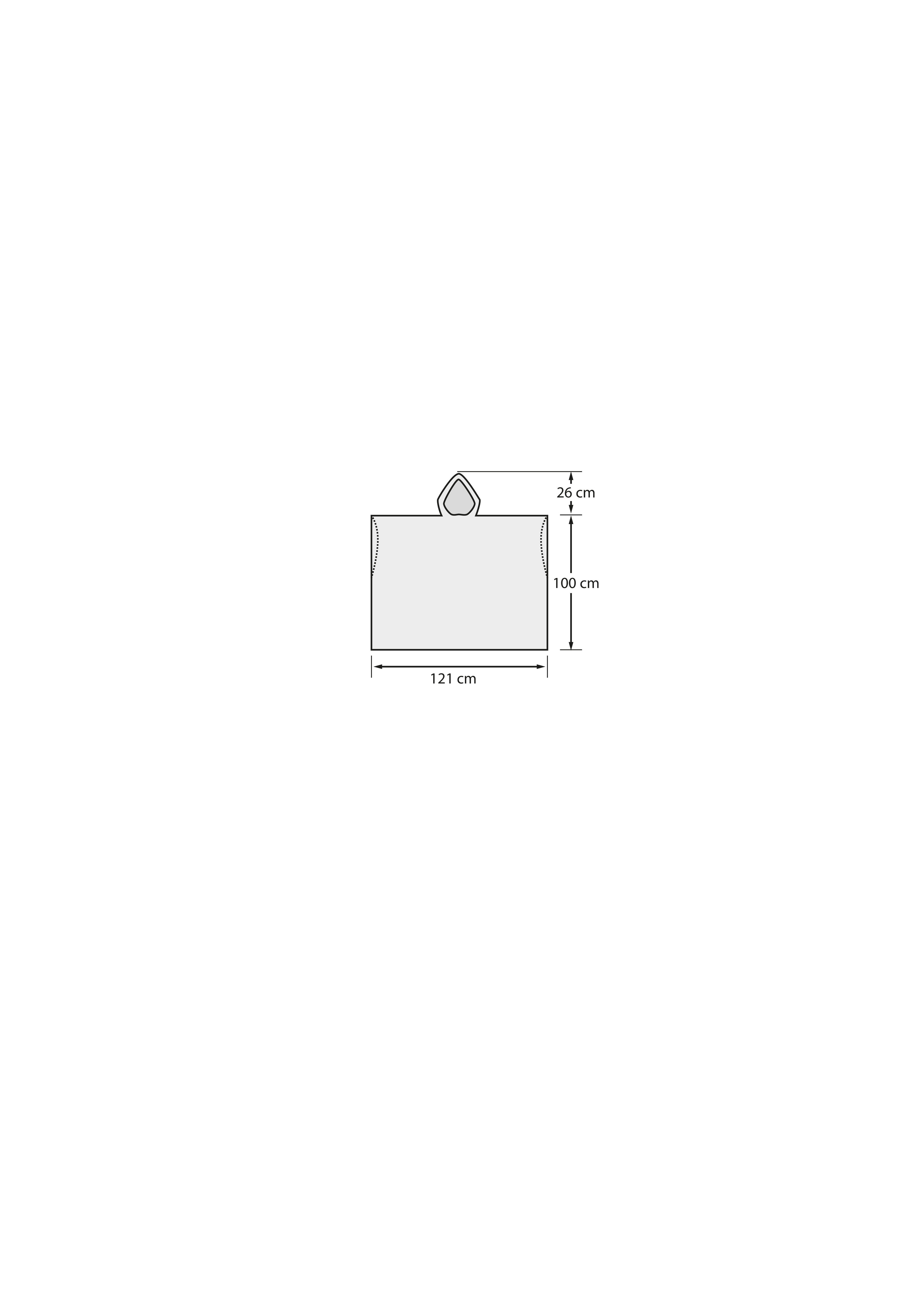 Poncho impermeabile anti pioggia, display 24 pz