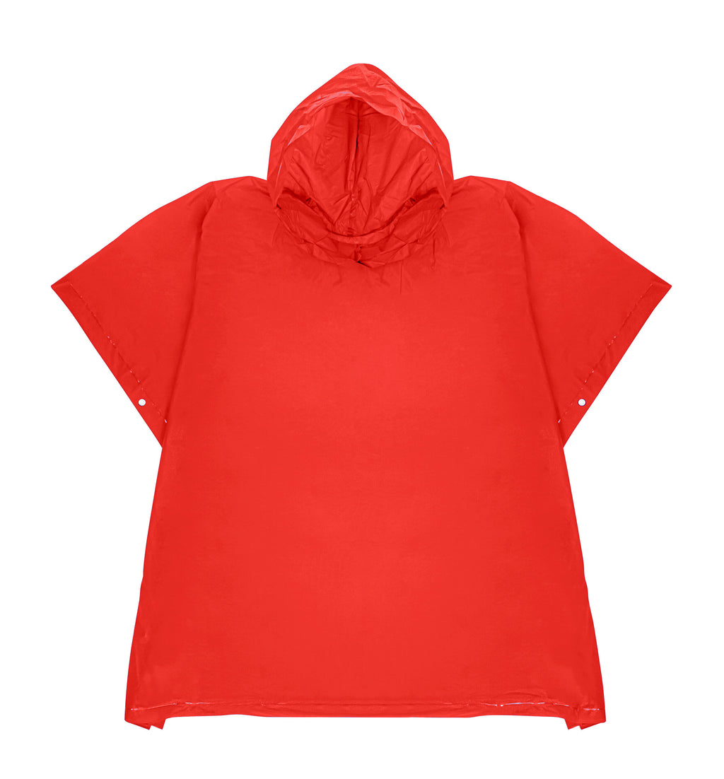 Go Dry, Poncho antipioggia - Rosso
